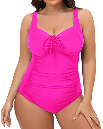 Daci Comfortable Plus Size Tummy Control One Piece Bathing Suit