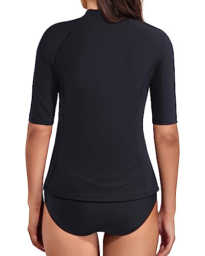 Rash Guard Long Sleeve Zipper Swimwuits Upf 50