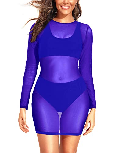 Women's Sheer Mesh Sexy Swimsuit Cover-up