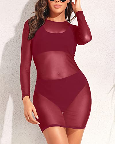 Sexy Sheer Mesh Women's Swimsuit Cover-up