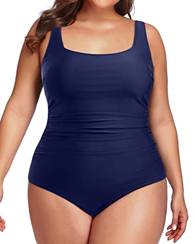 Blue Plus Size Swimsuits Swimwear Bathing Suits Daci