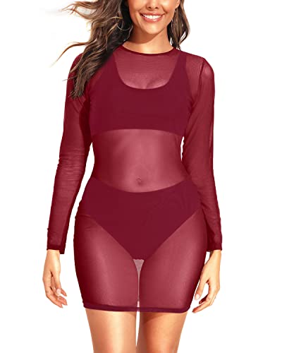 Sexy Sheer Mesh Women's Swimsuit Cover-up