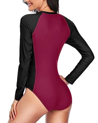 Rash Guard One Piece Long Sleeve Swimsuits Upf 50