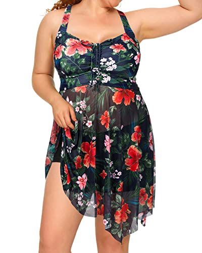 Stylish Tummy Control Swimsuits Halter Ruched One Piece Swimwear for Women