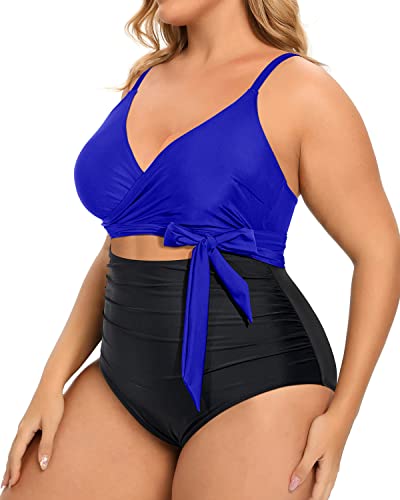 Women's Plus Size Swimwear Cutout Open Back One Piece Swimsuits