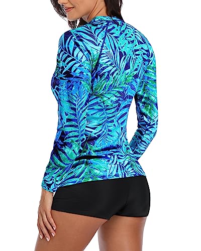 Two Piece Rash Guard Long Sleeve Swimsuits Uv Upf 50+