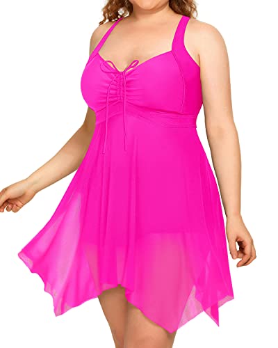 Pink Plus Size Swimsuits Swimwear Bathing Suits Daci