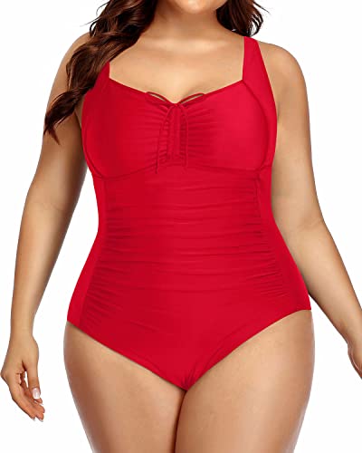 Plus size red clearance swimwear